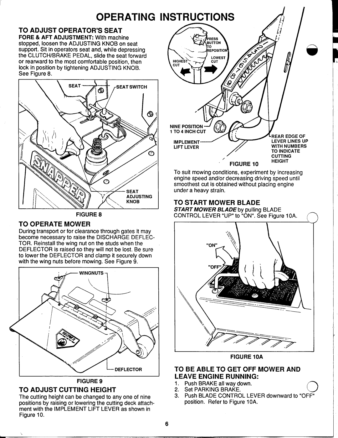 Snapper LT12D411TV, LT12D411B manual 