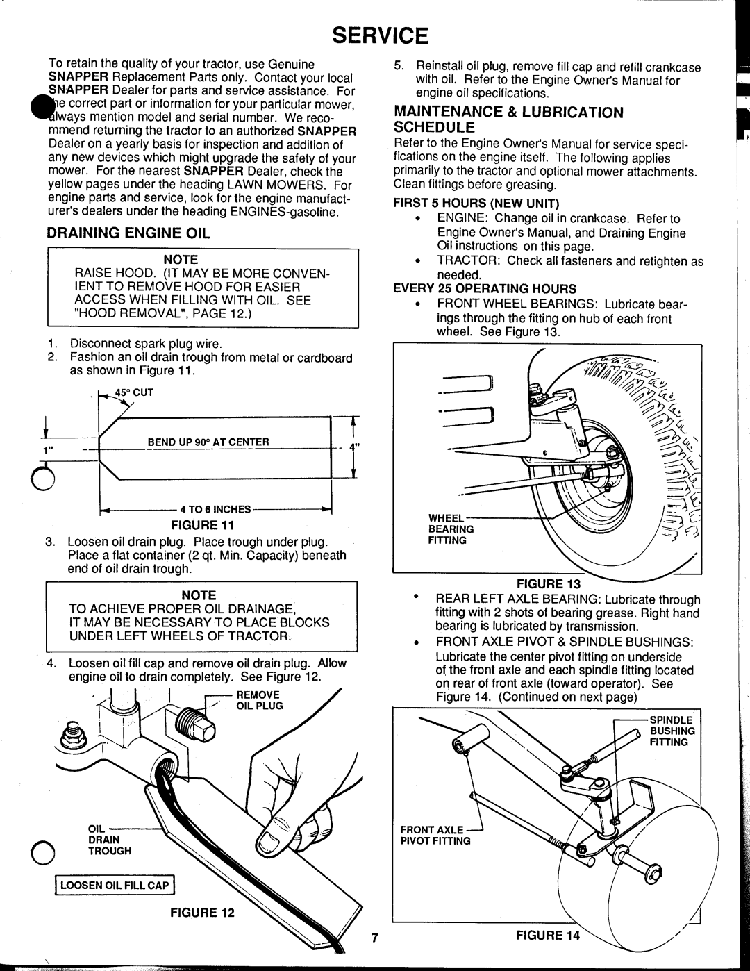 Snapper LT12D411B, LT12D411TV manual 