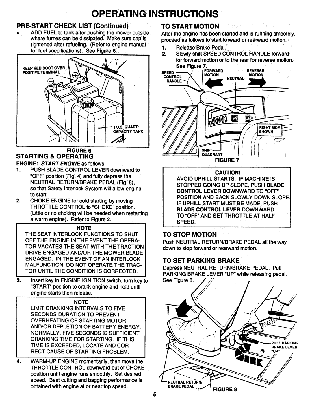 Snapper LT140H411KV Series manual 
