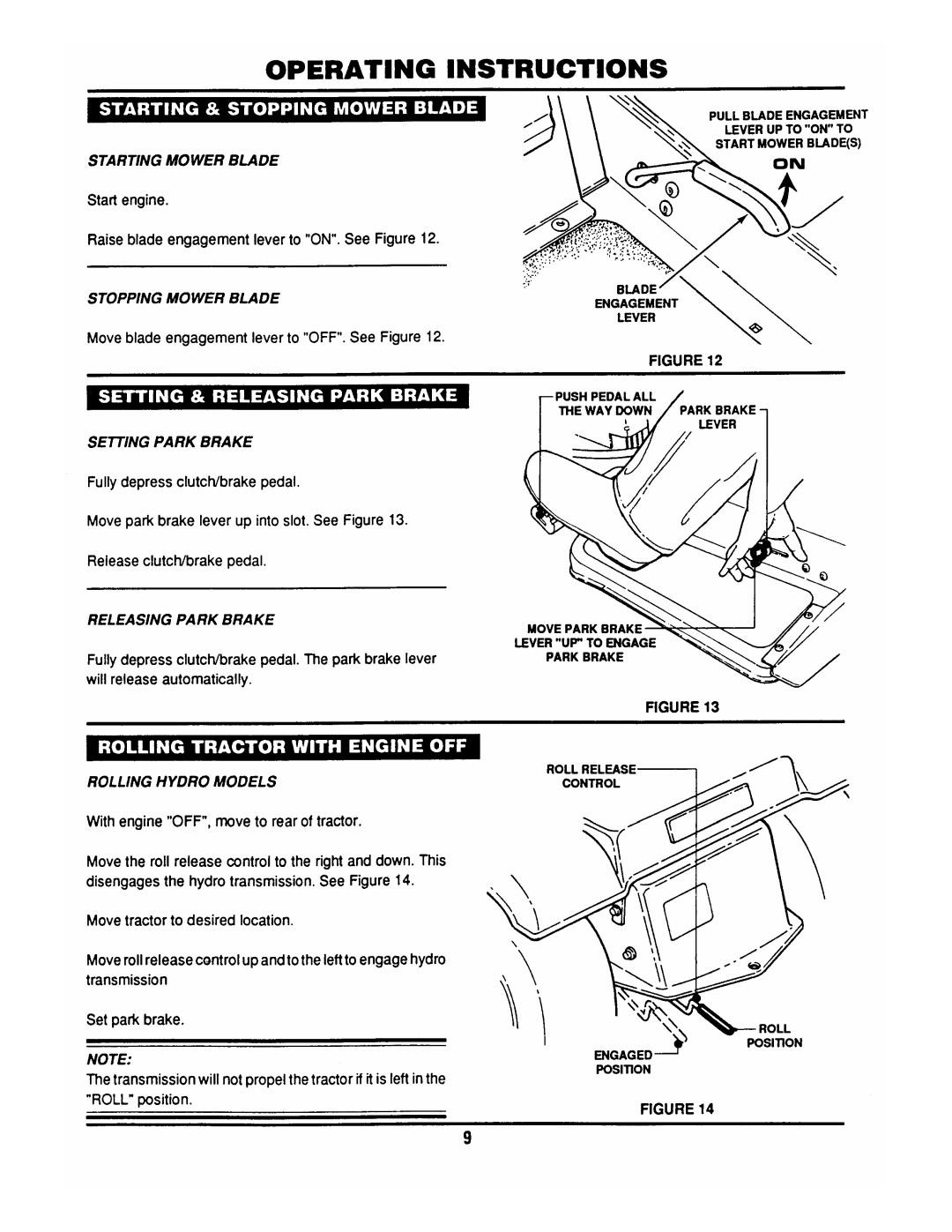 Snapper LT145H33DBV manual 