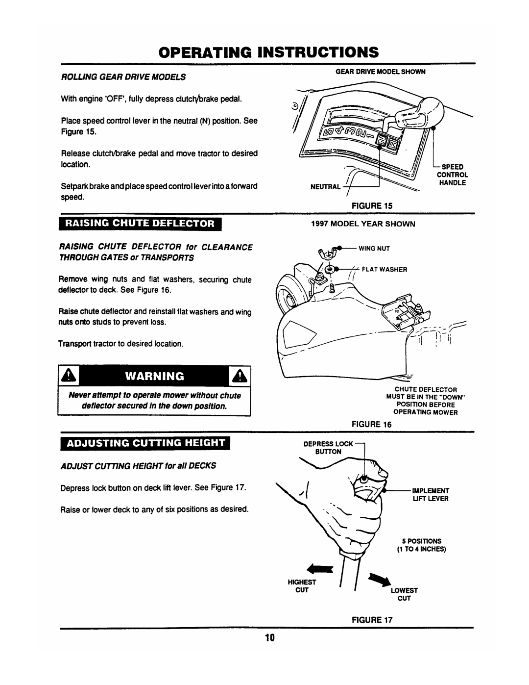 Snapper LT145H33DBV manual 
