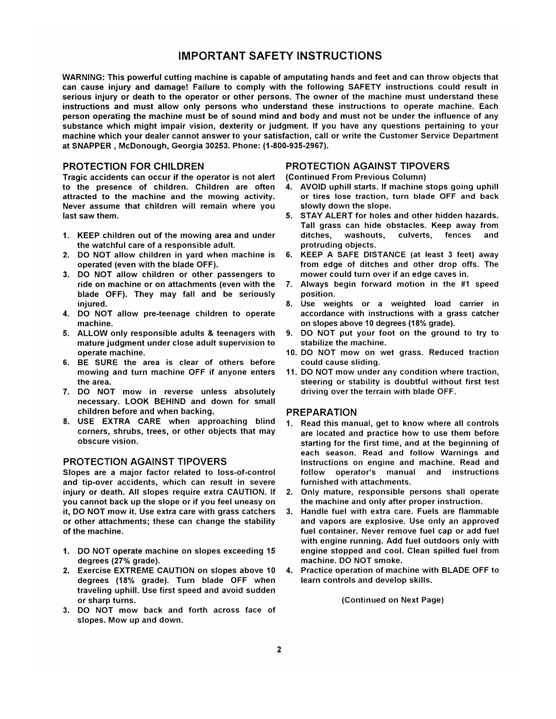 Snapper LT145H33DBV manual 