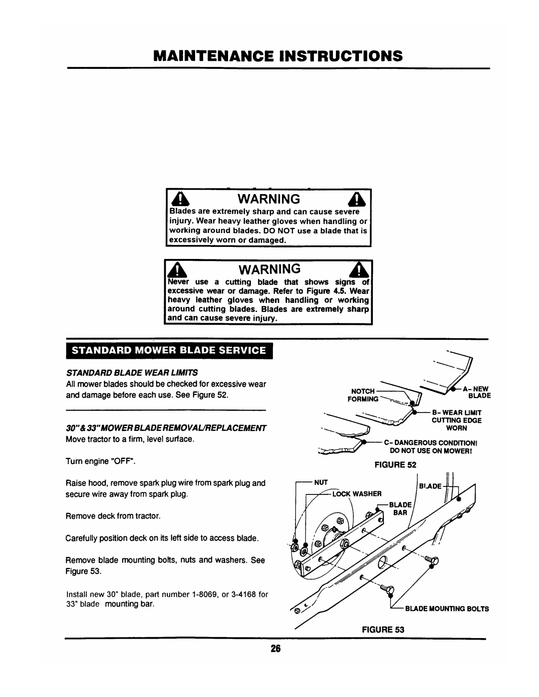 Snapper LT145H33DBV manual 