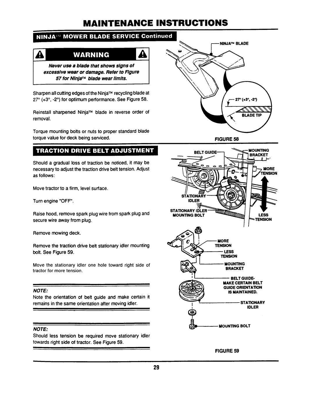 Snapper LT145H33DBV manual 