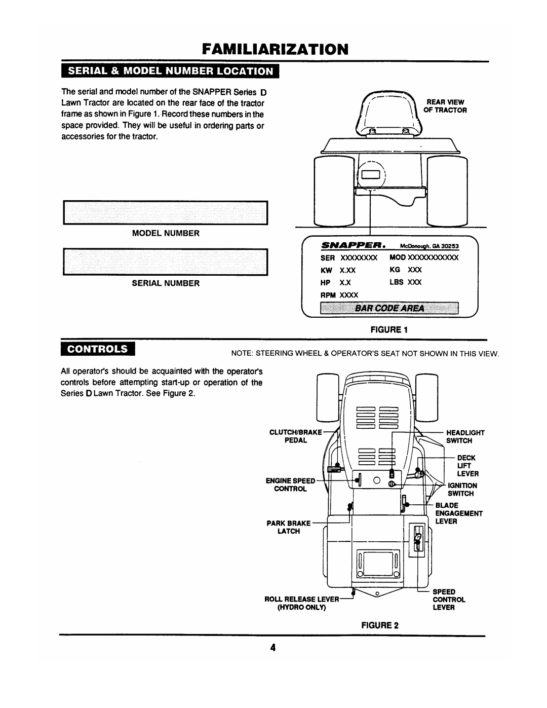Snapper LT145H33DBV manual 