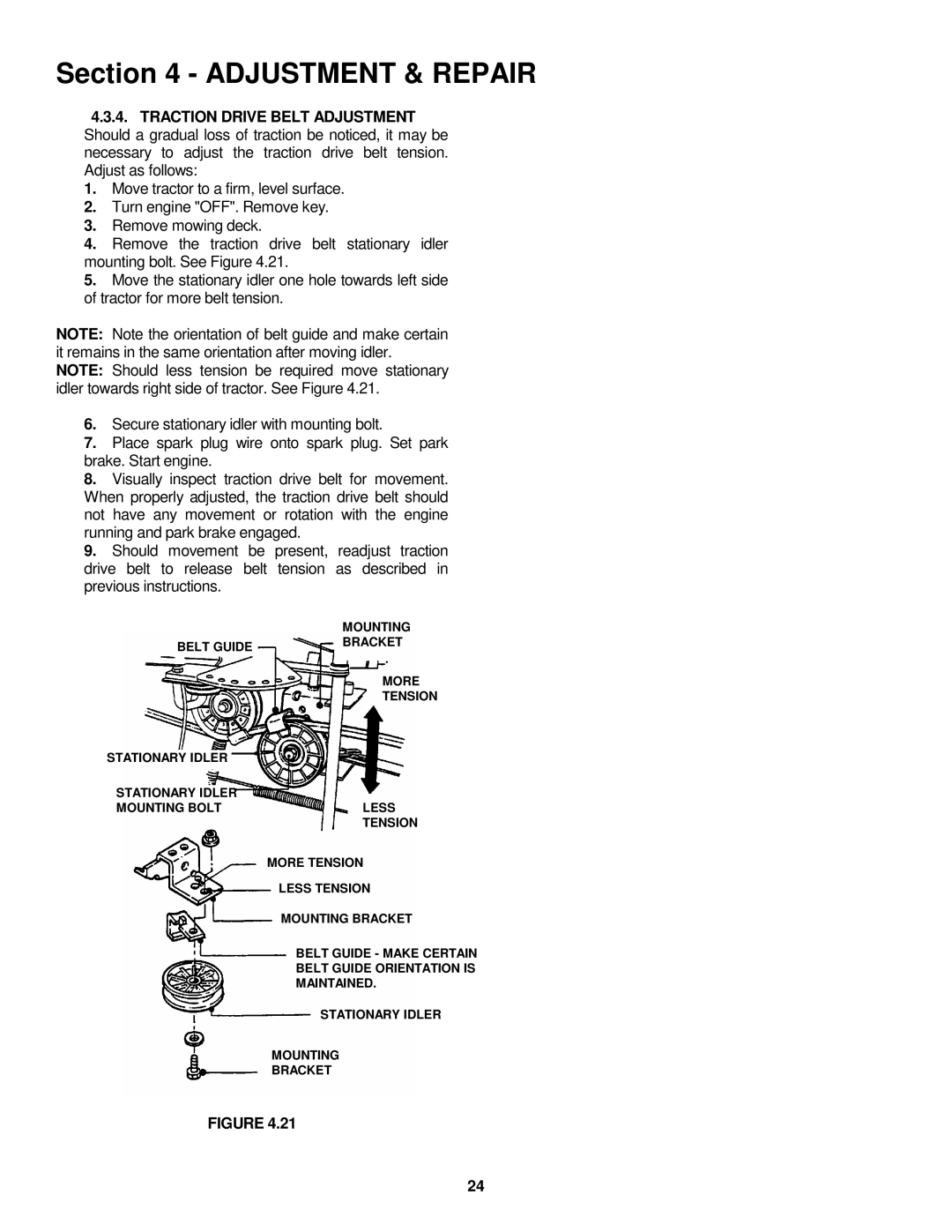 Snapper LT145H33GBV, LT145H38GBV, LT150H38GKV important safety instructions Mounting 