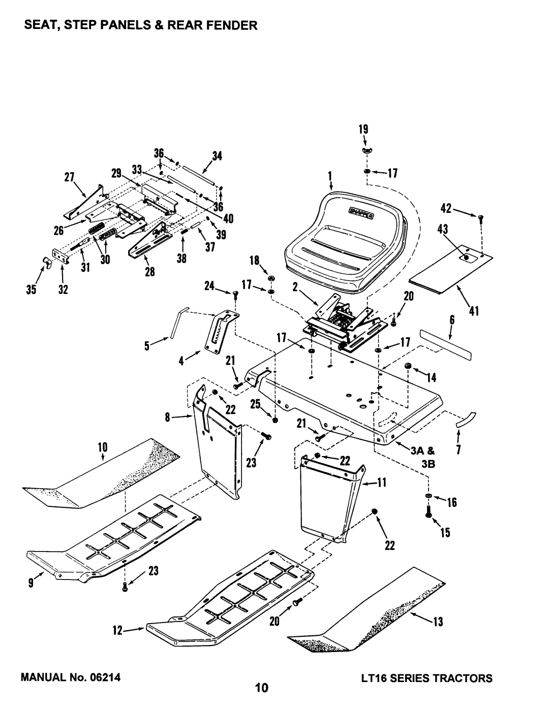 Snapper LT16 Series 1 manual 