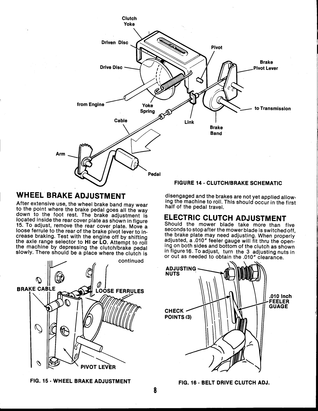 Snapper LT16 Series 2 manual 