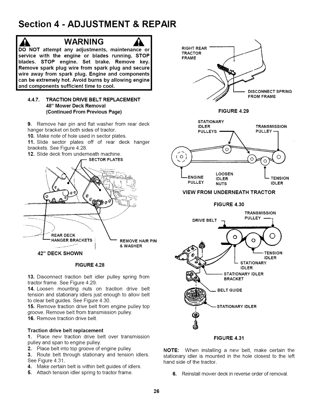 Snapper WLT180H421BV2, WLT200H481BV2 important safety instructions Sectorplates 