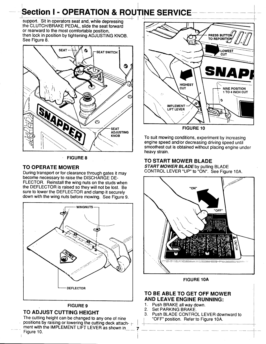 Snapper LTD Series 0 manual 