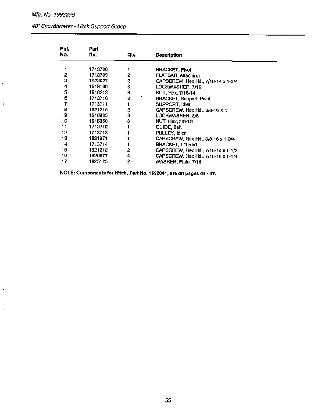 Snapper LTH Series manual 
