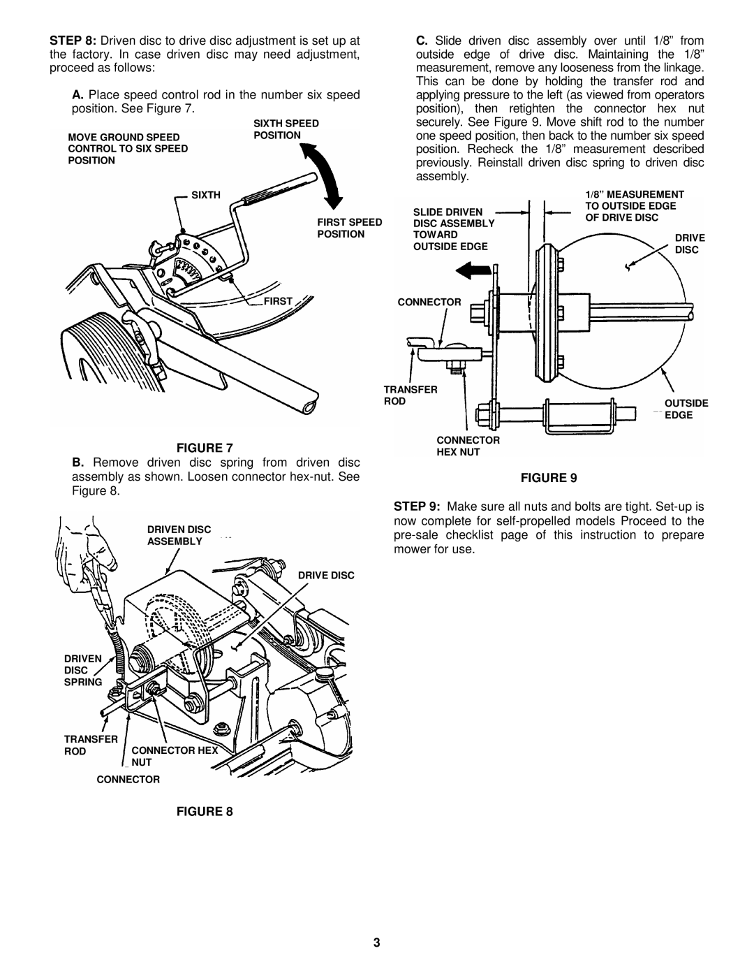 Snapper M manual Sixth Speed 