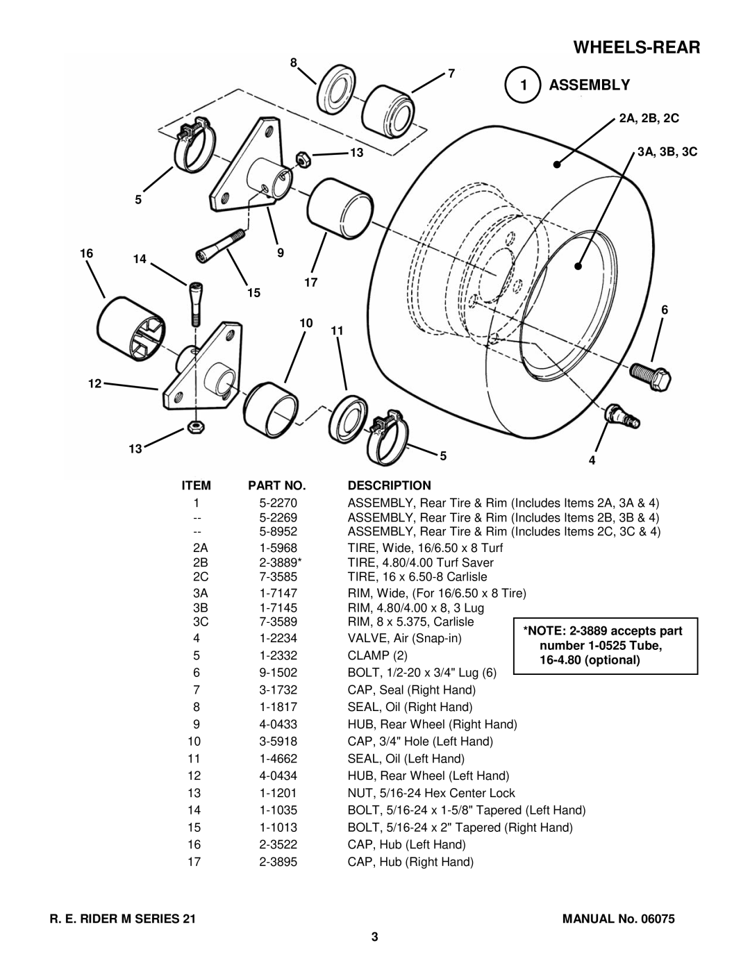 Snapper M300921B, EM281021BE, EM250821BE, WM301021BE, WM280921B manual Wheels-Rear, Clamp 