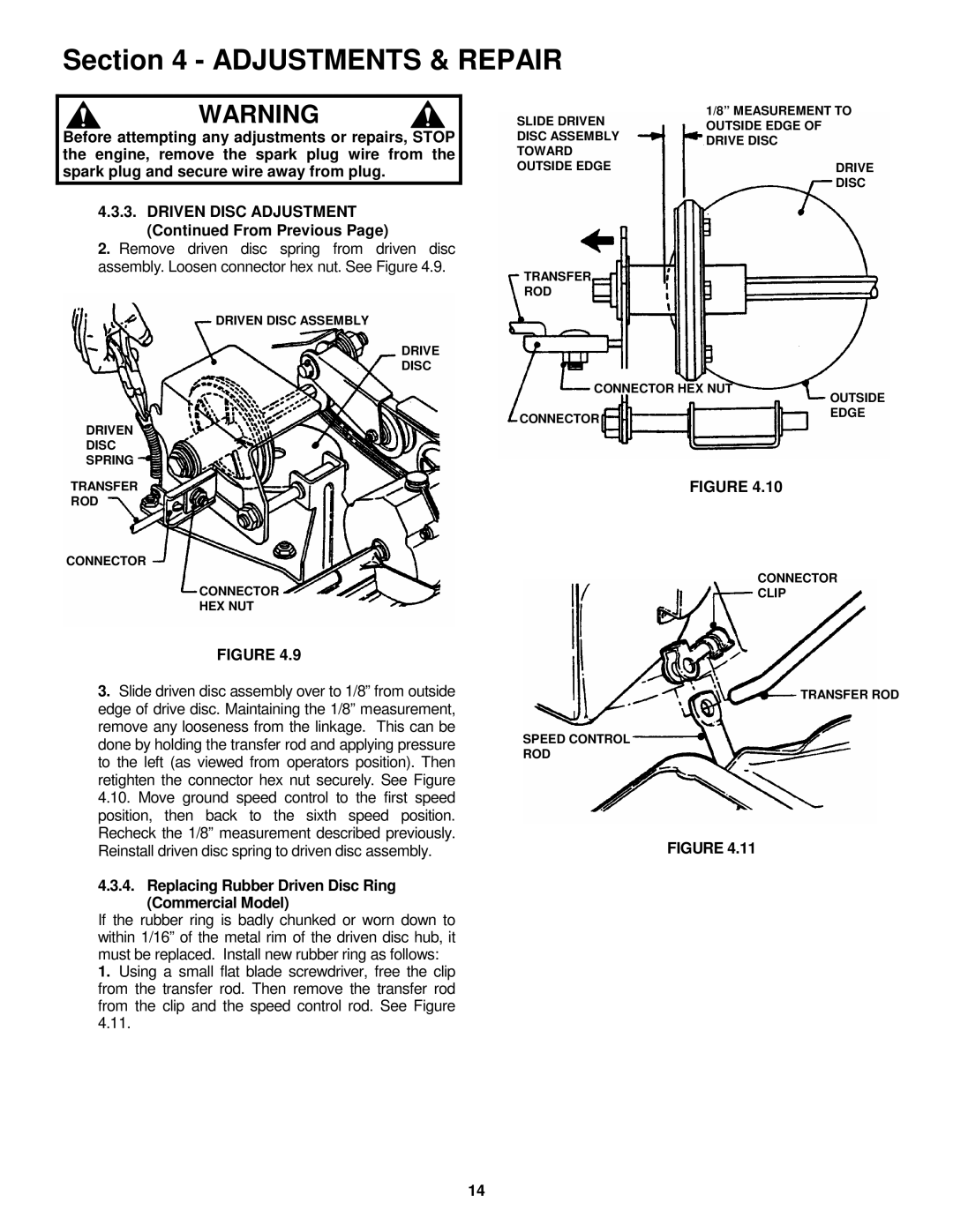 Snapper MR5014B, MCR5215014KWV, MCRP215014KWV, EMRP215014B, MRP218014T Replacing Rubber Driven Disc Ring Commercial Model 