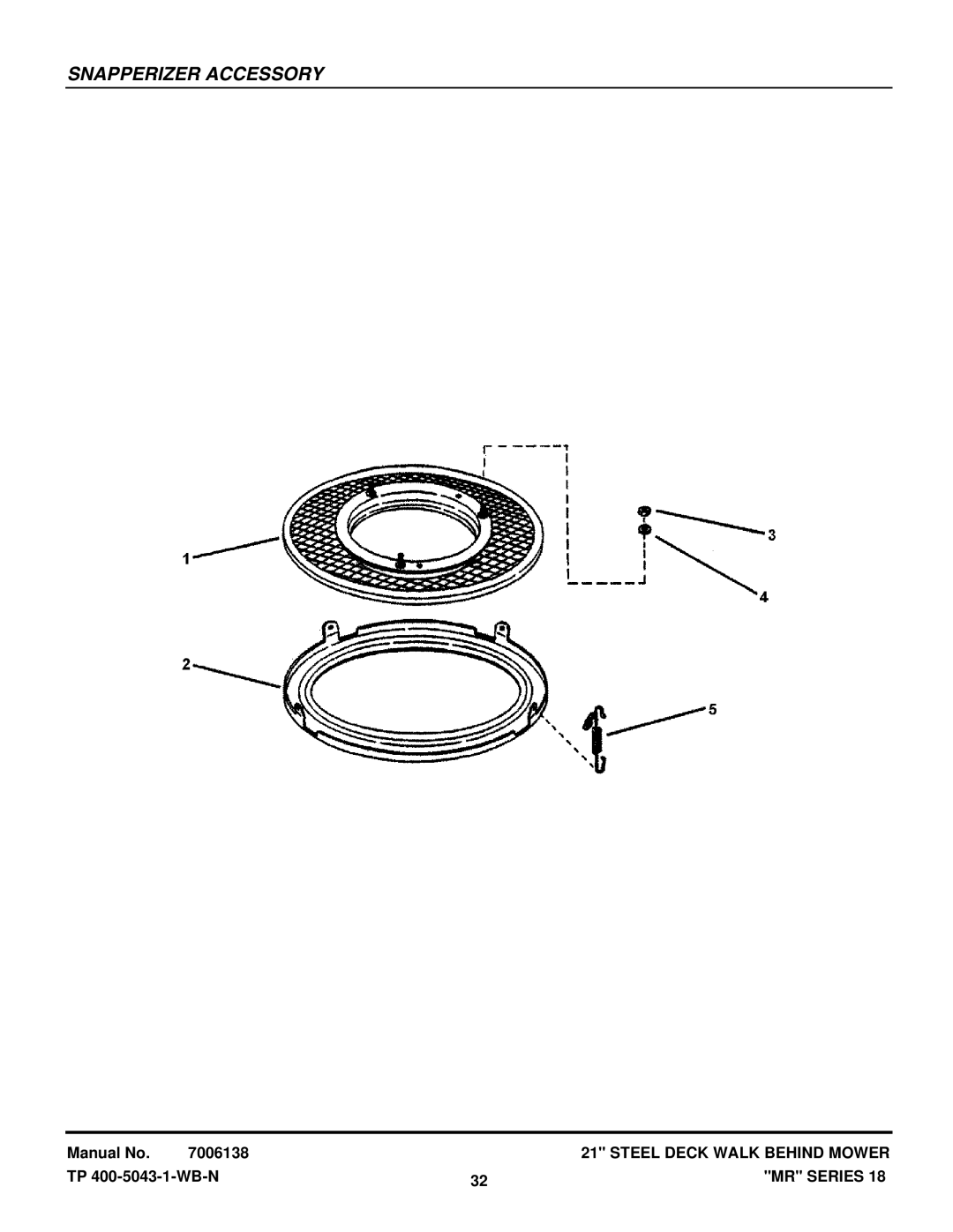 Snapper MRP216518B, MR216518B manual Snapperizer Accessory 