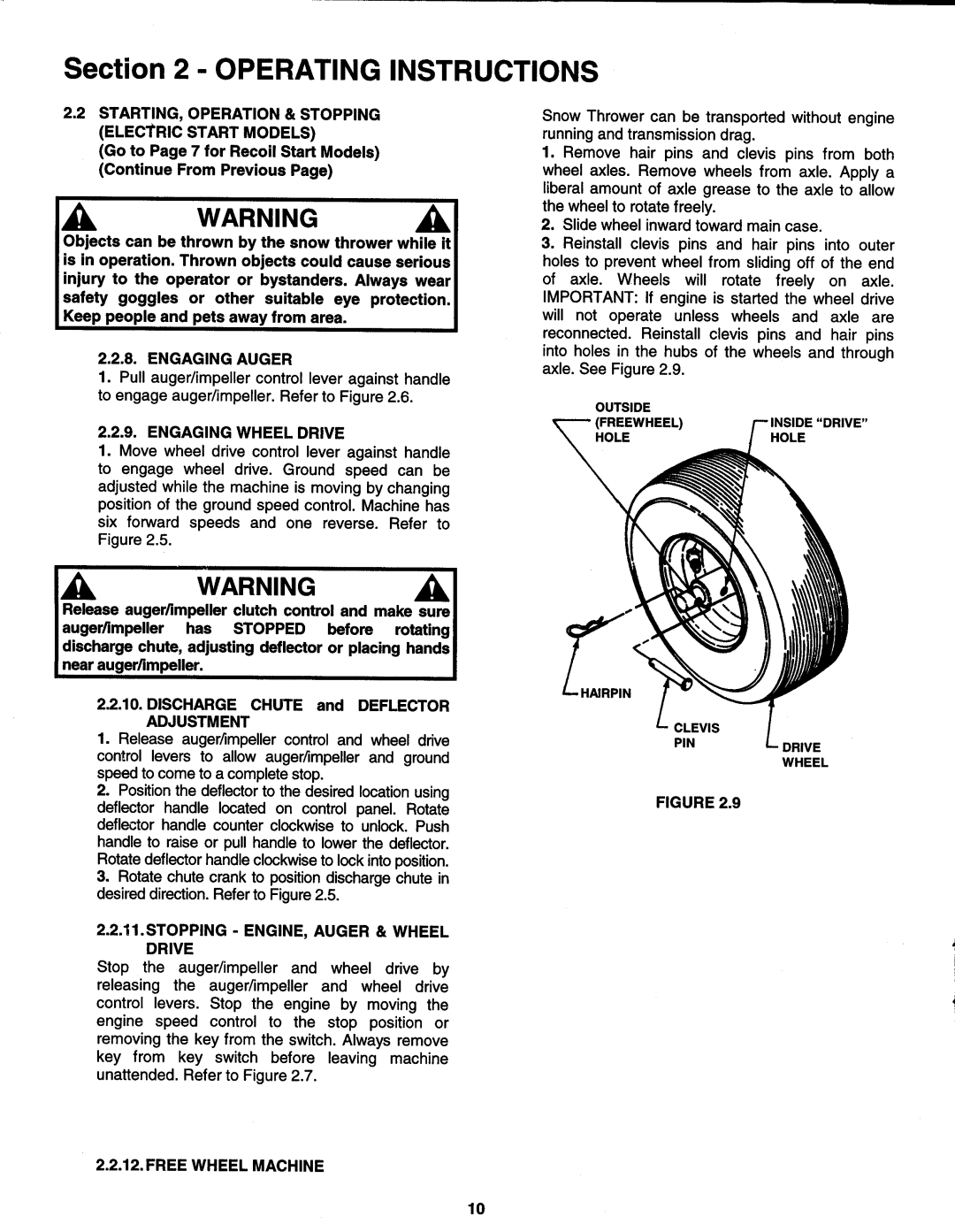 Snapper N10305E, E10305E, E8265 manual 