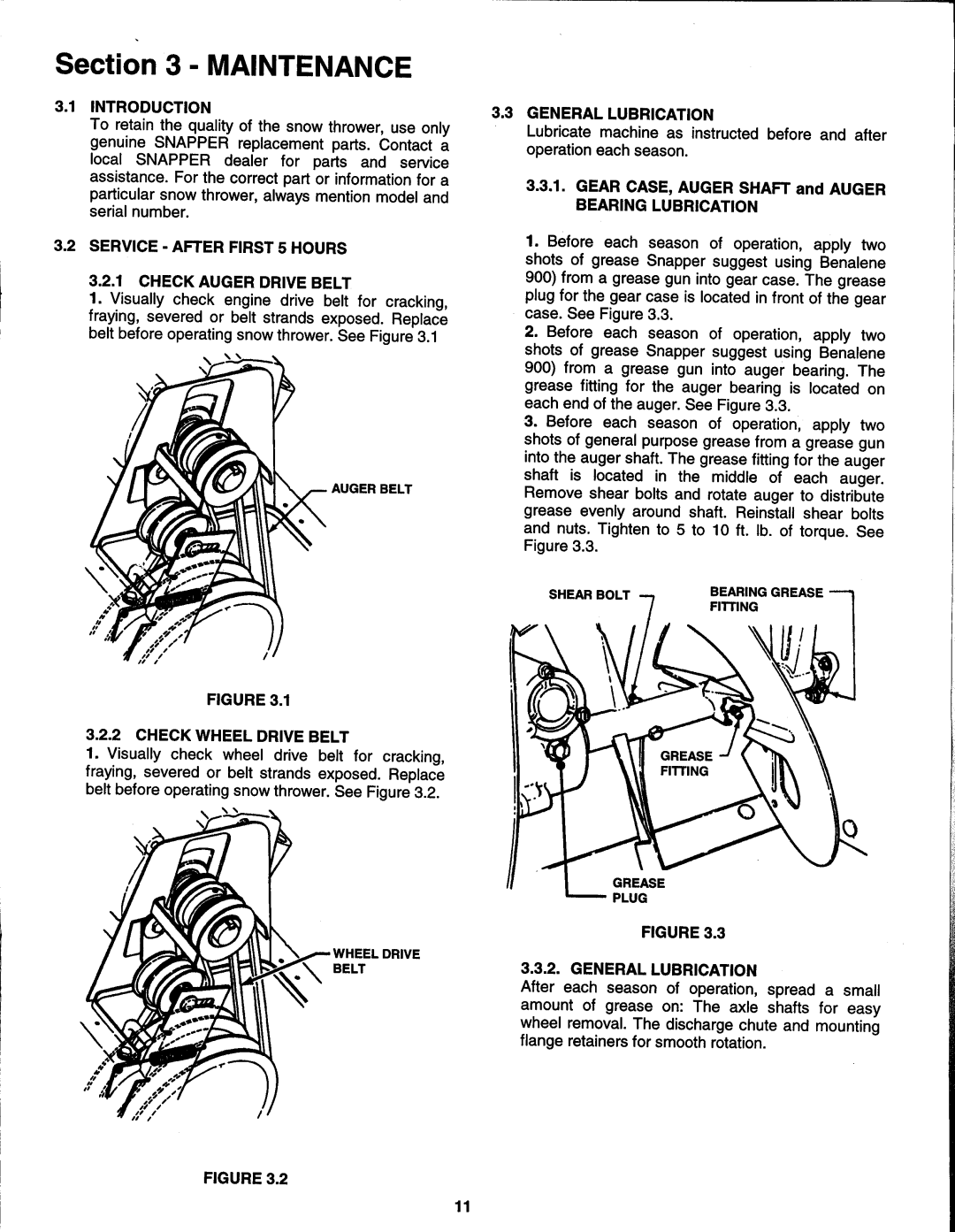 Snapper E8265, N10305E, E10305E manual 