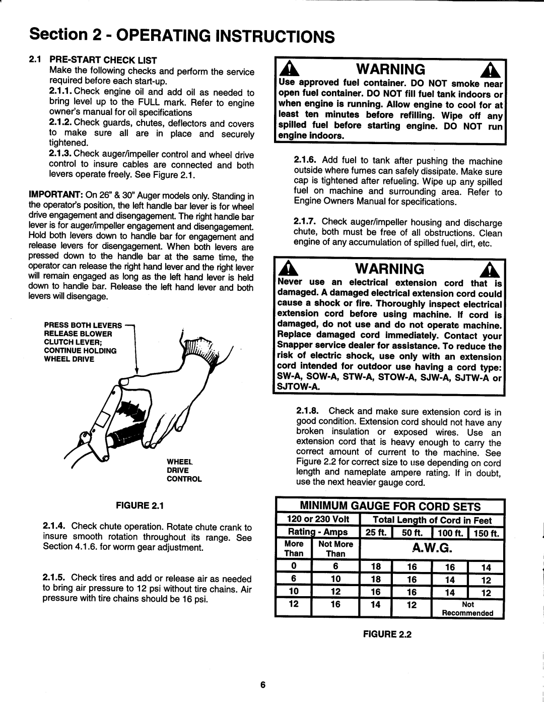 Snapper N10305E, E10305E, E8265 manual 