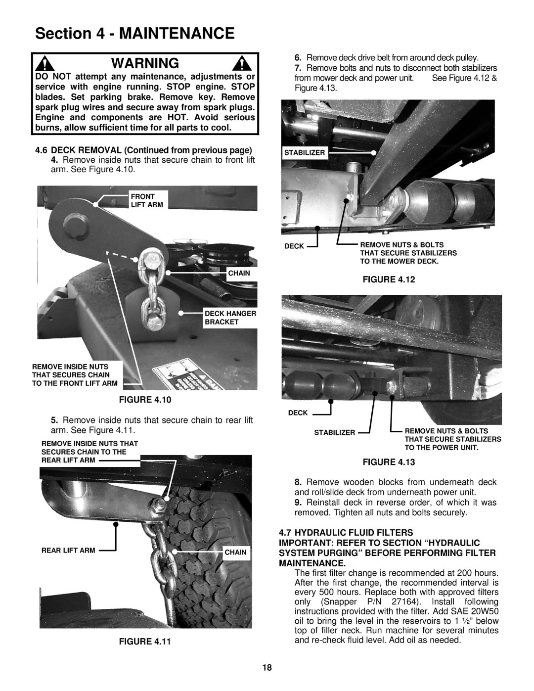 Snapper NZM19481KWV important safety instructions See Figure 