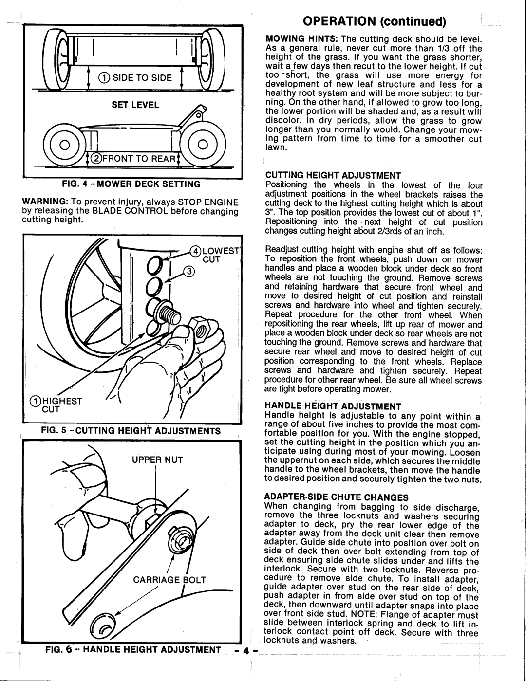 Snapper ODLW309T manual 