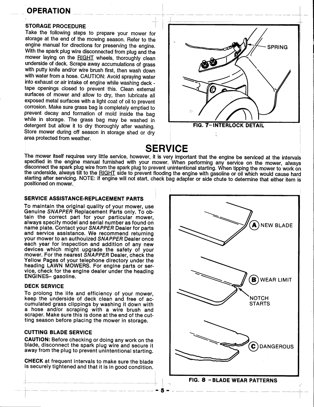 Snapper ODLW309T manual 