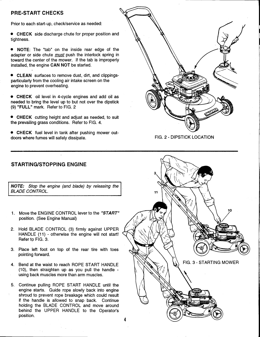 Snapper ODP21400 manual 