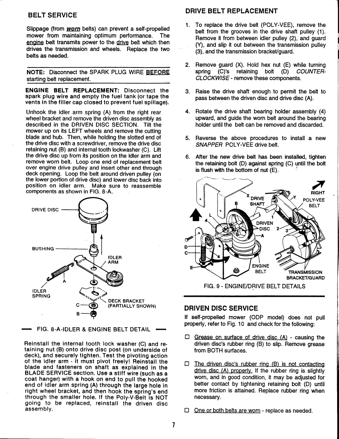 Snapper ODP21400 manual 