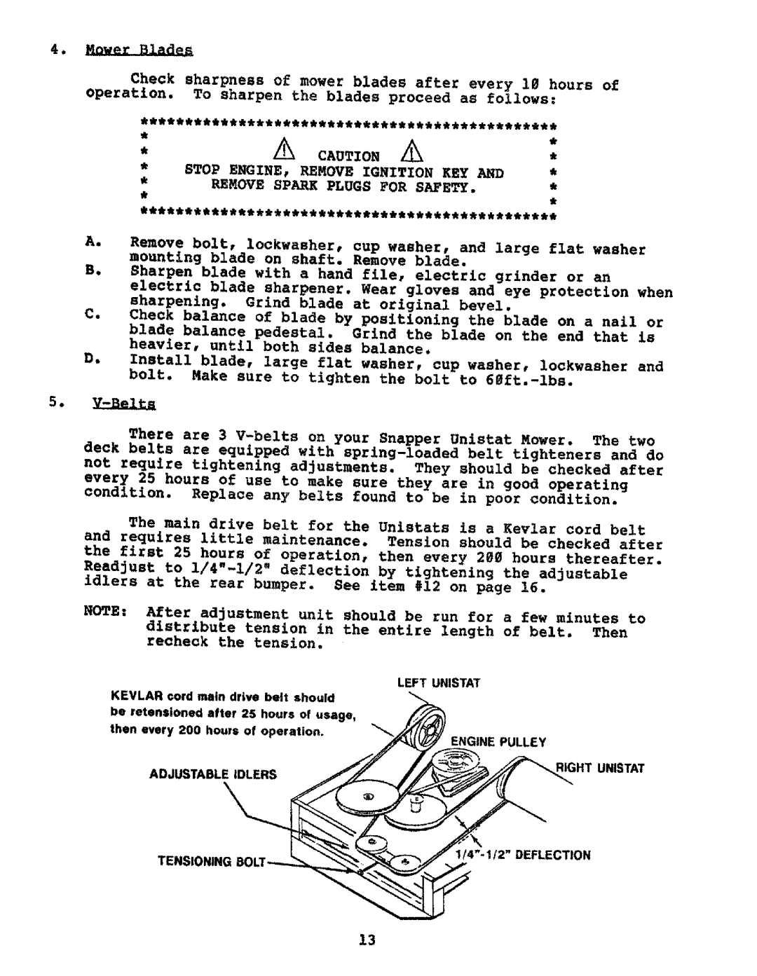 Snapper P-10603 manual 