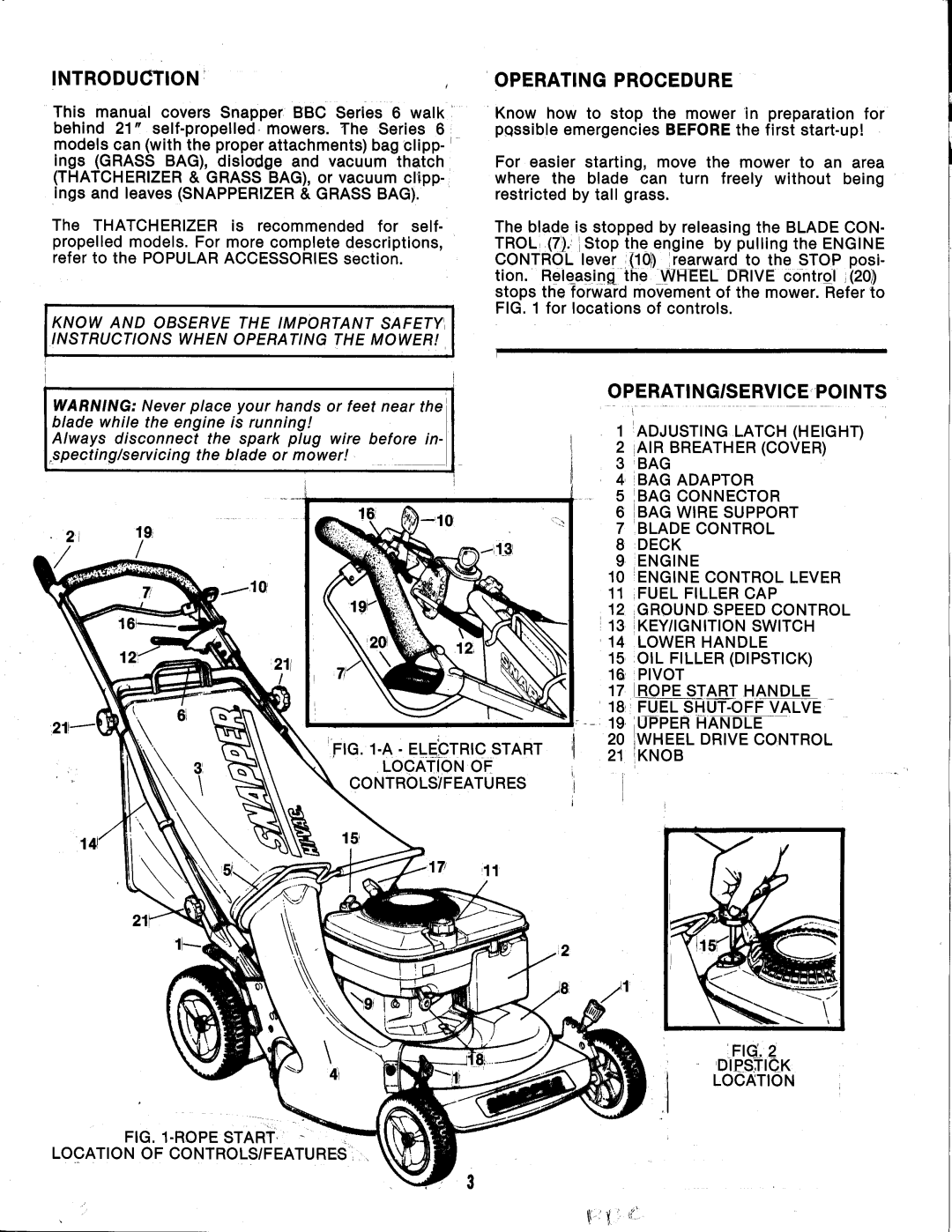 Snapper P21506BE, P21406T-2 manual 