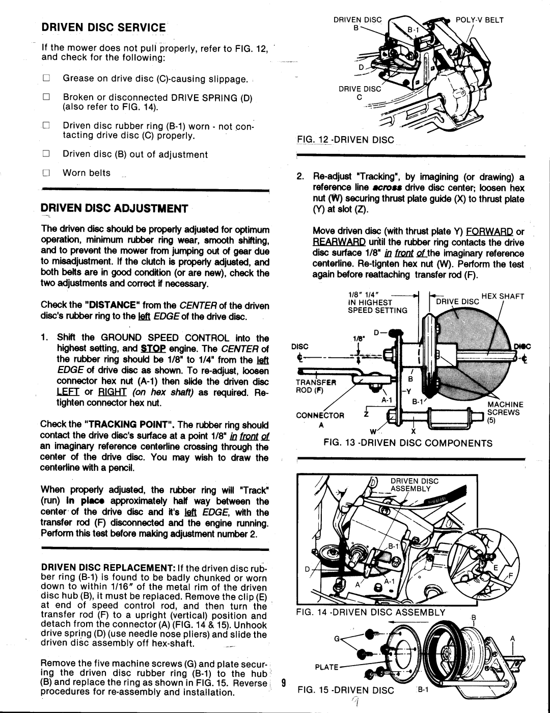 Snapper P21508B, P21558BV manual 