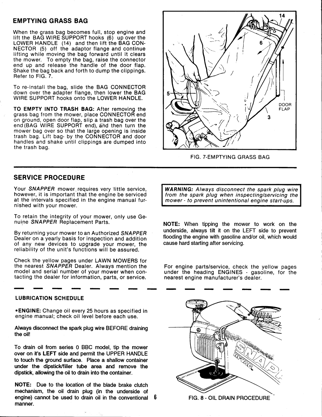 Snapper PB21550V manual 