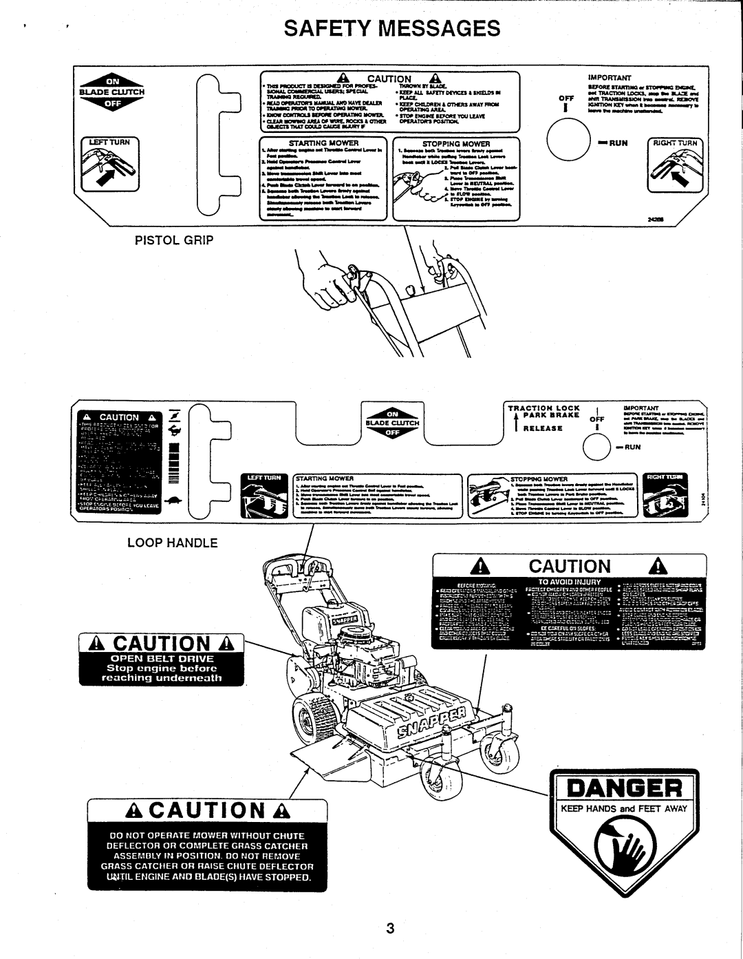 Snapper PP71250KW manual 