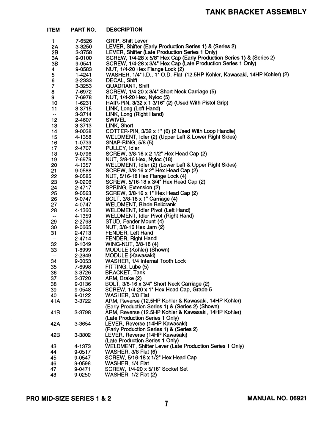 Snapper PRO736, PRO748 manual 