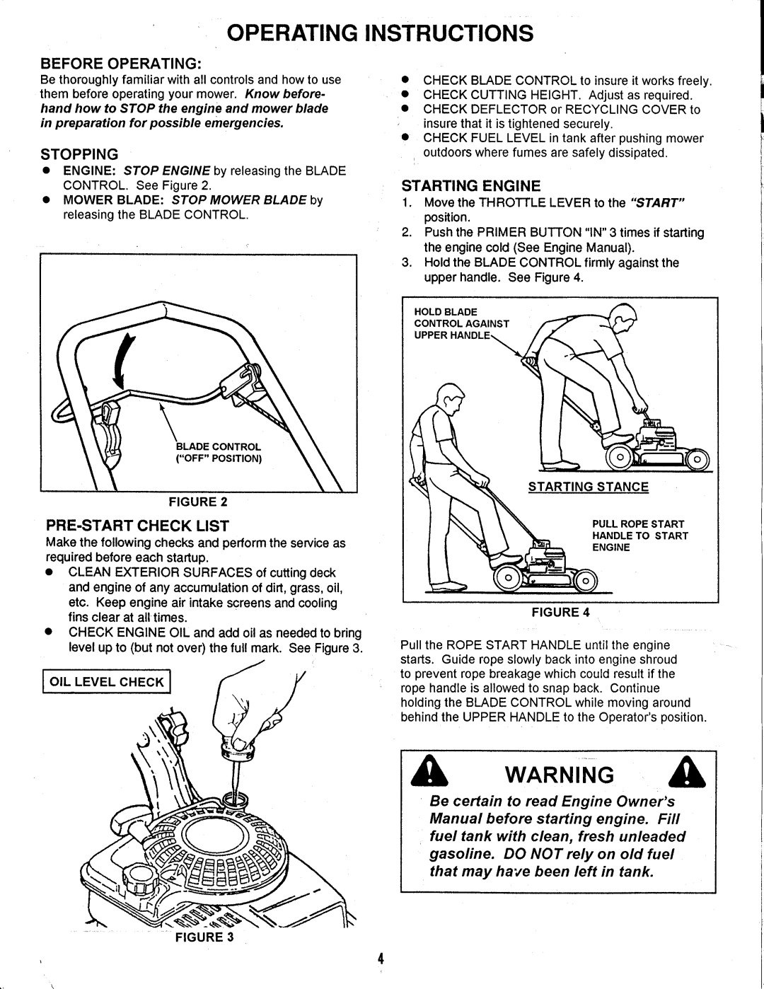 Snapper NR20500 manual 