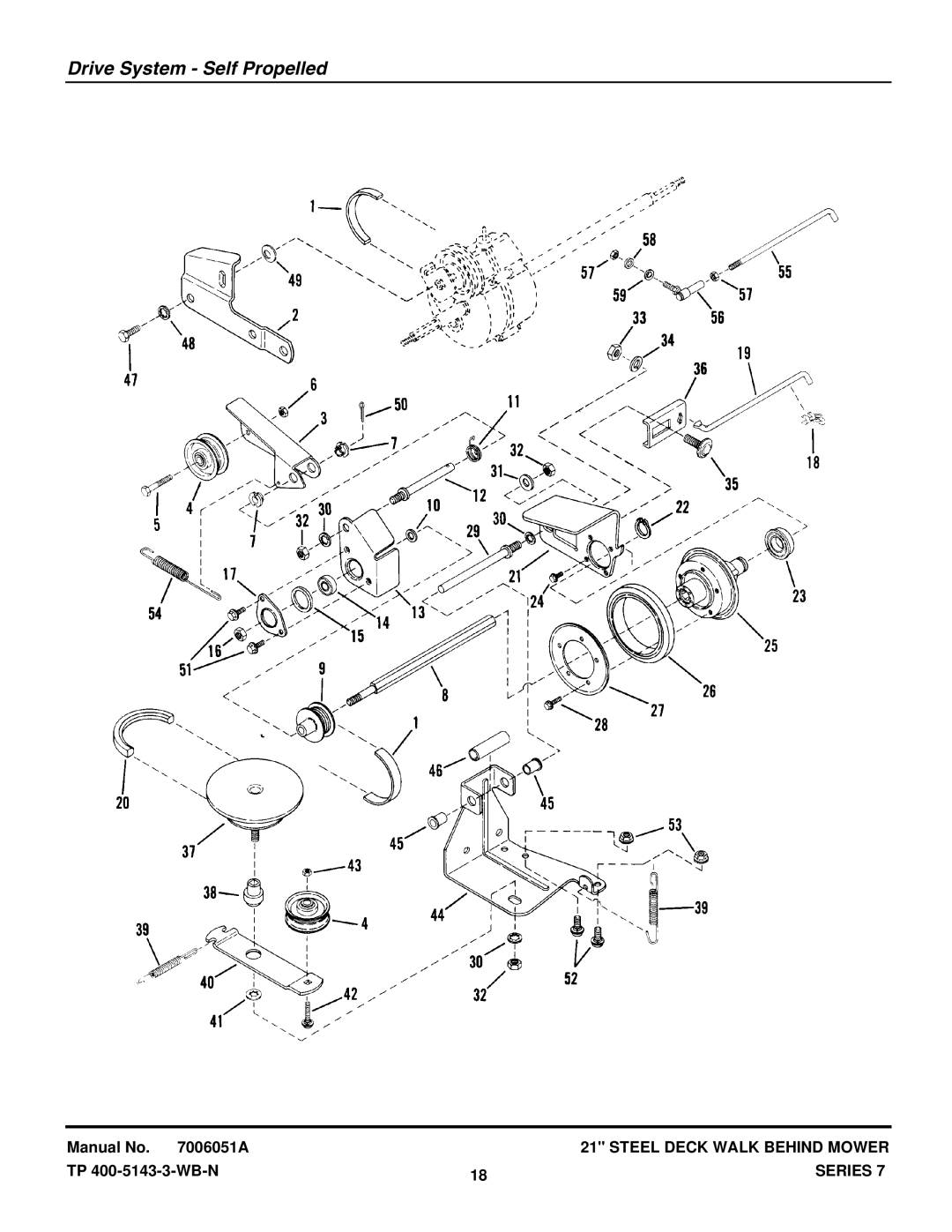 Snapper OP21407T-2, R21507B, R21407T, R21507TV, MP21507BE, MP21357B, DP21407T, DP21507BE, GP21507B Drive System Self Propelled 