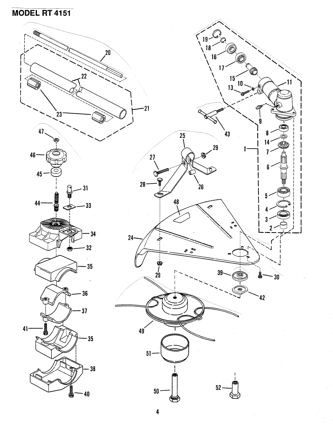 Snapper RT 4151 manual 