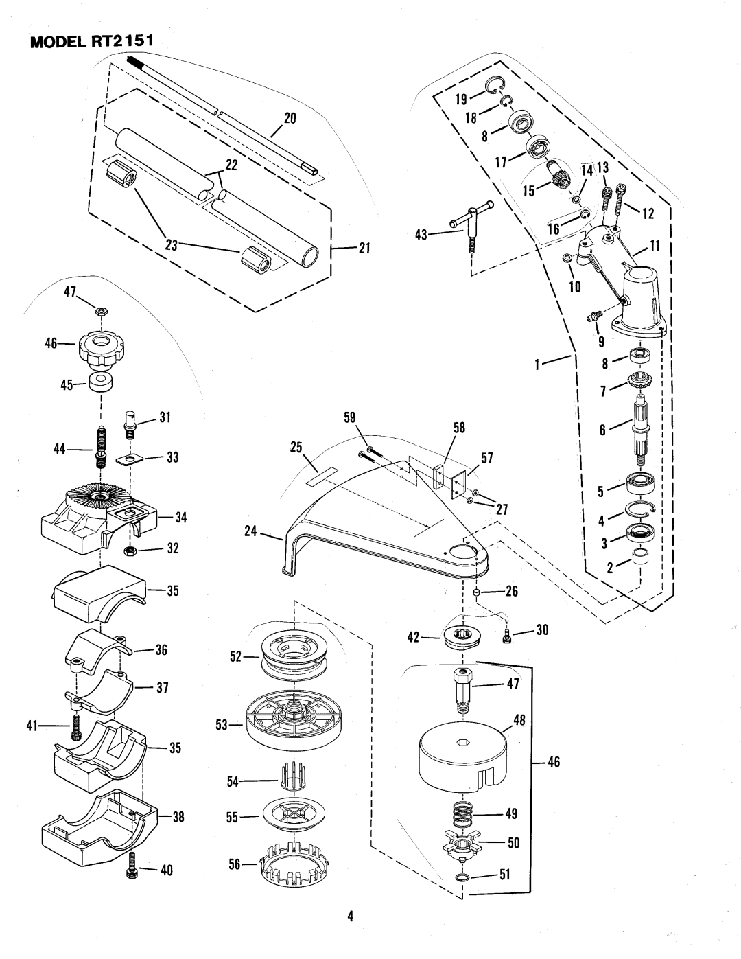 Snapper RT2151 manual 