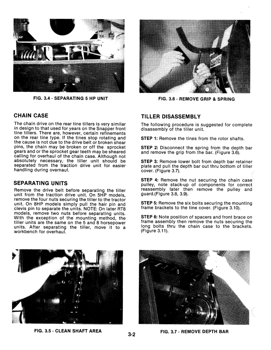 Snapper RT5, RT8 manual 