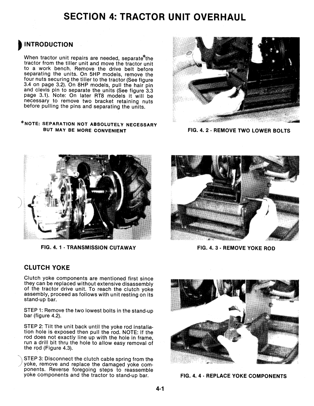 Snapper RT8, RT5 manual 