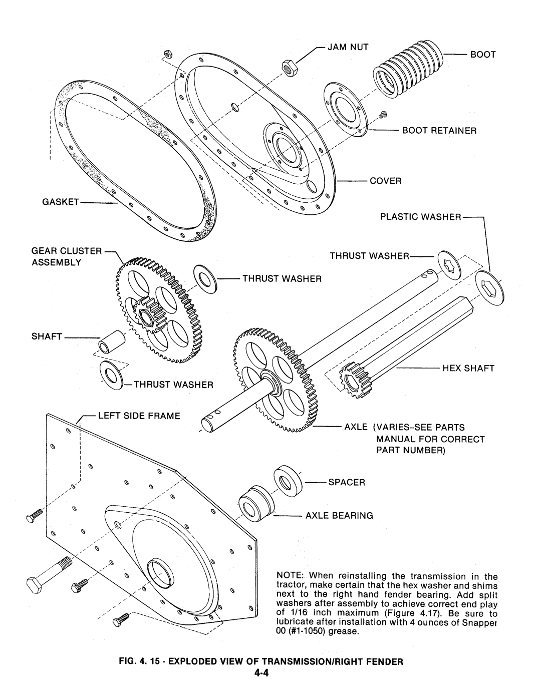 Snapper RT5, RT8 manual 