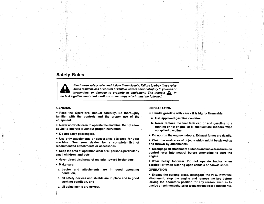 Snapper RTH Series manual 