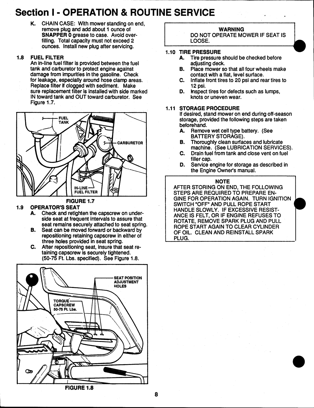 Snapper SERIE 5 manual 