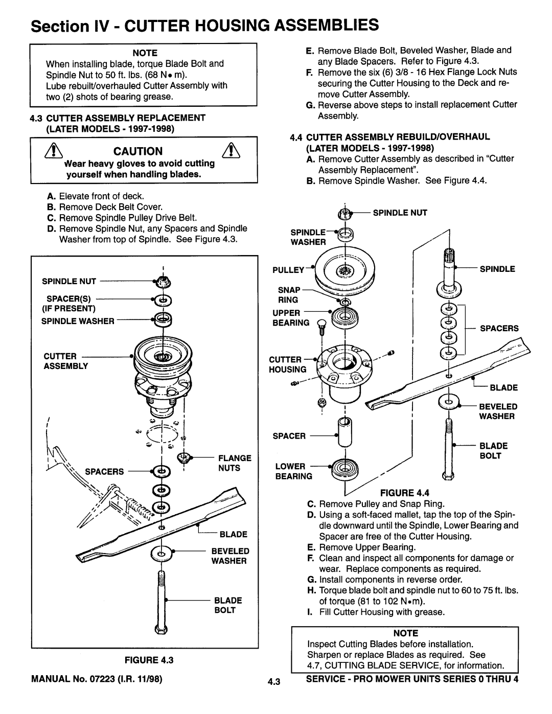 Snapper Series 0 thru Series 4 manual 