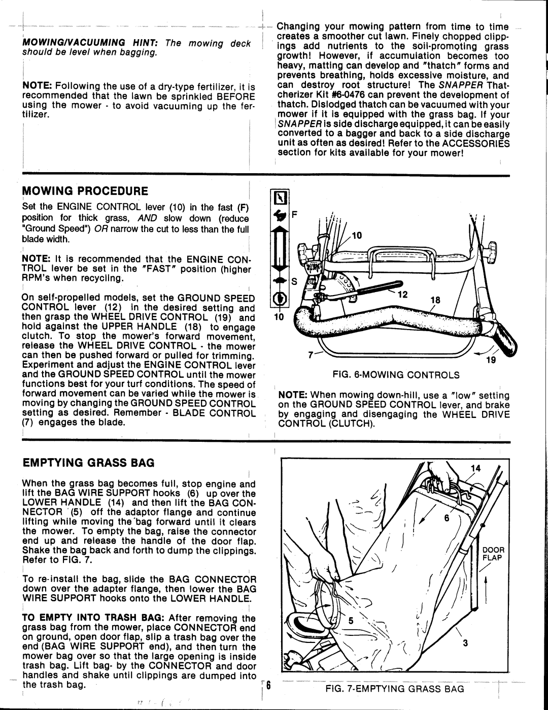 Snapper Series 7 manual 