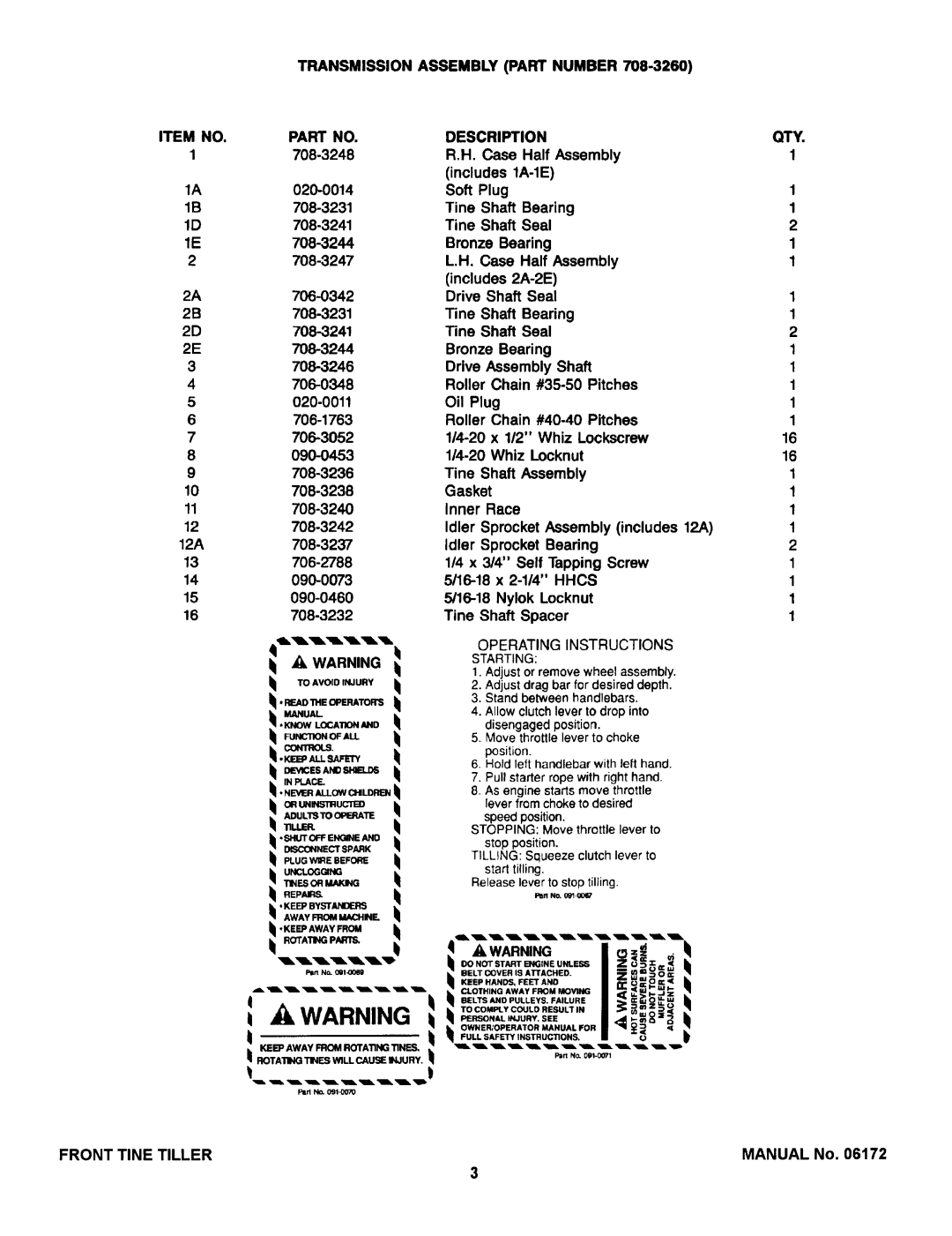 Snapper SMT3.5 manual 
