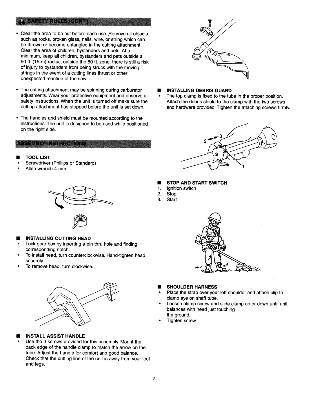 Snapper SST-CV manual 