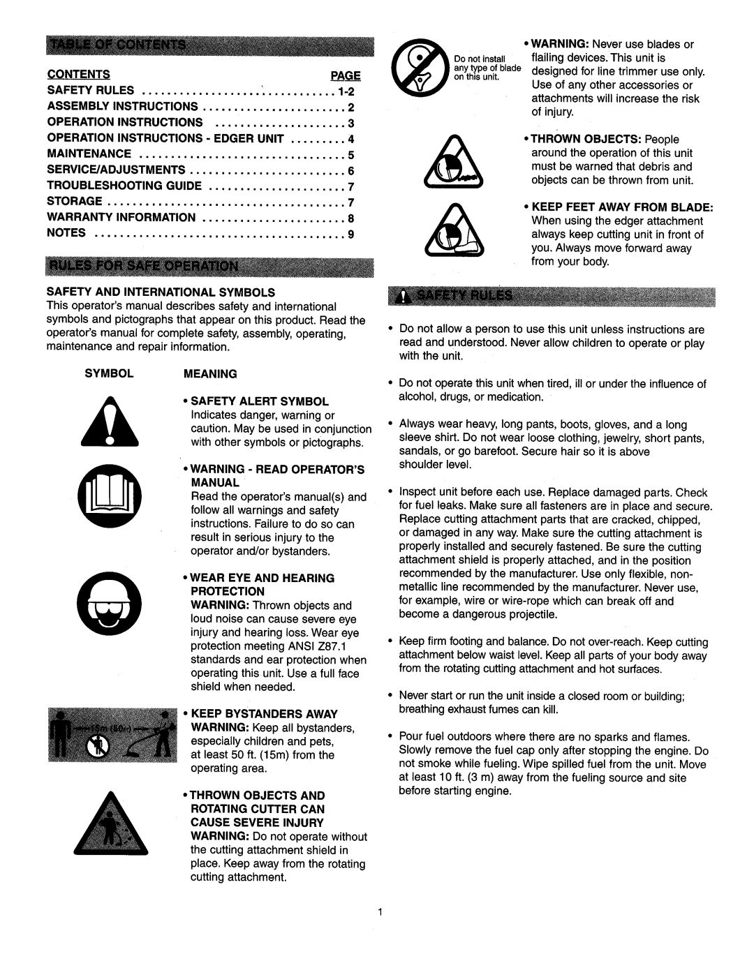 Snapper SST-CV manual 