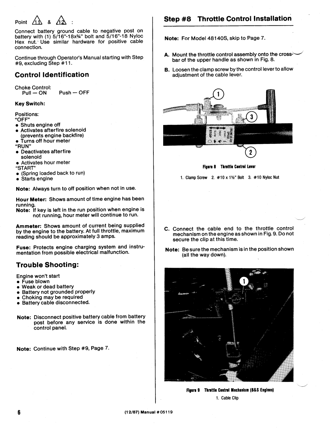 Snapper W48120S manual 