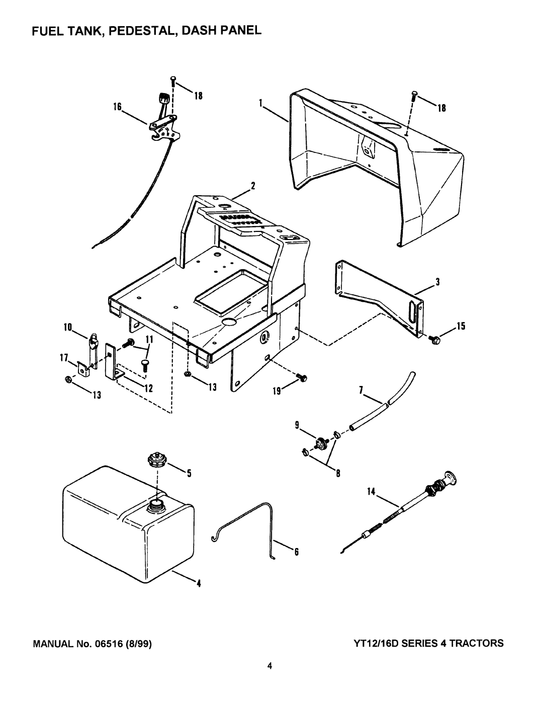 Snapper YT16D SERIES, YT12D SERIES manual 