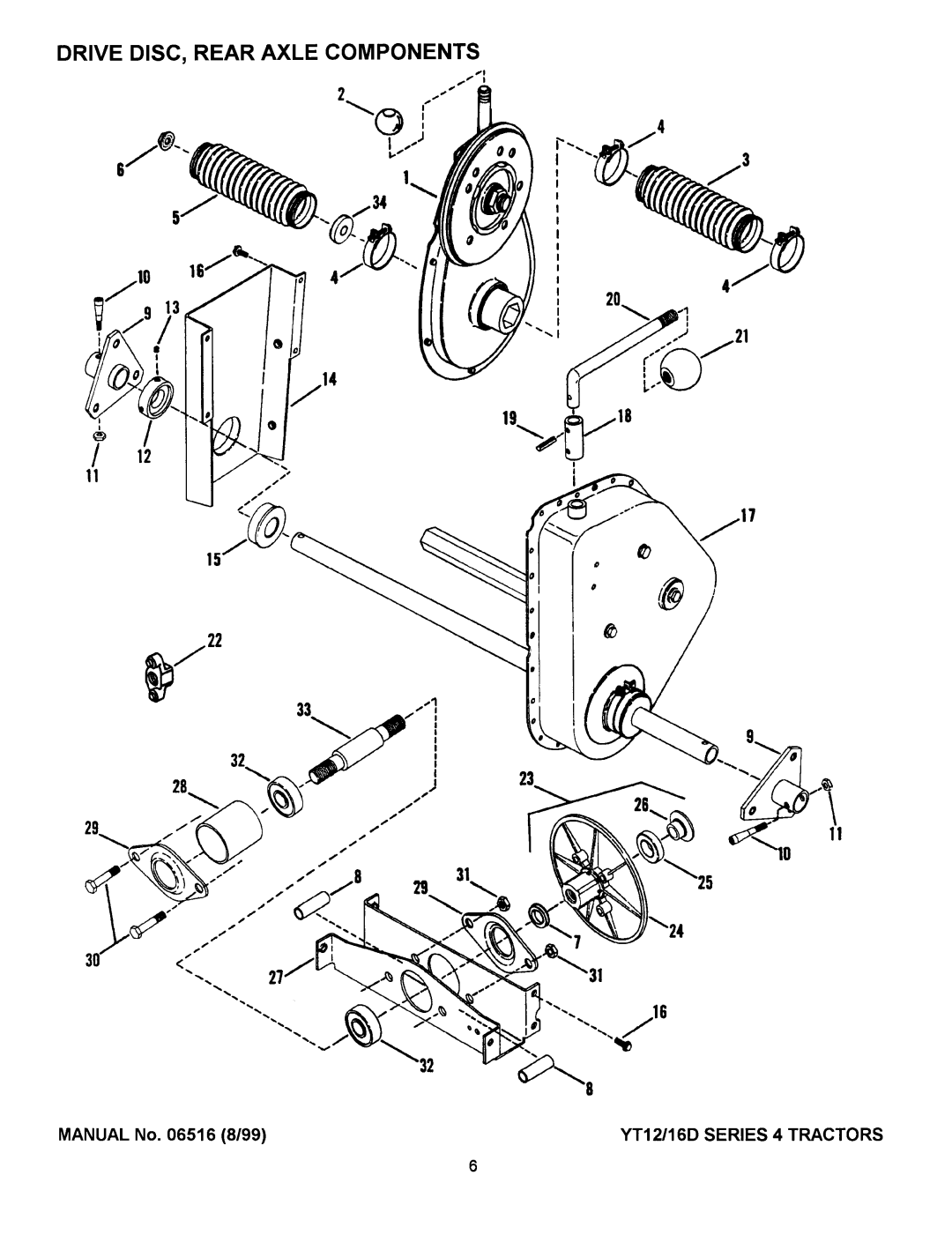 Snapper YT16D SERIES, YT12D SERIES manual 